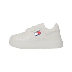 TOMMY HILFIGER - Tenis beige deportivas de plataforma retro