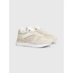 TOMMY HILFIGER - Tenis beige de running elevated medias