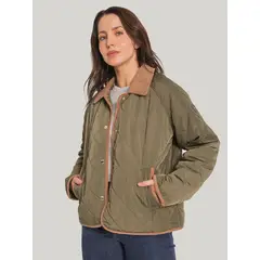 TOMMY HILFIGER - Chaqueta verde quilted reversible
