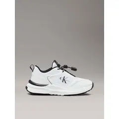 CALVIN KLEIN - Tenis blanco sin cordones para niño