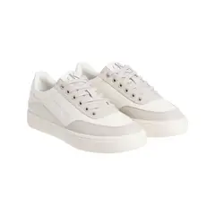 CALVIN KLEIN - Tenis blanco classic de cuero