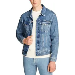 CALVIN KLEIN - Chaqueta azul slim denim