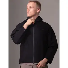 CALVIN KLEIN - Chaqueta negra sport essentials con capota