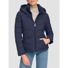 CALVIN KLEIN - Chaqueta azul stretch acolchada