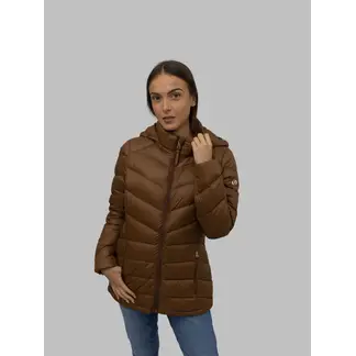 CALVIN KLEIN - Chaqueta gris acolchada plegable