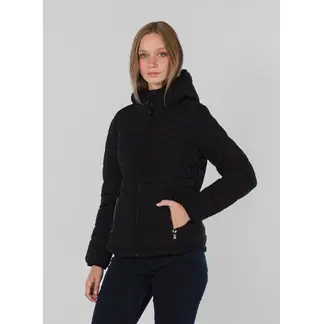CALVIN KLEIN - Chaqueta negra acolchada stretch