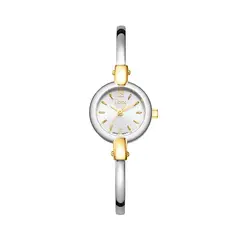 LOIX - Reloj mujer LA1128M-5 Plateado con dorado tablero plateado