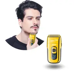 GENERICO - Afeitadora Eléctrica Hombre VGR Trimmer Barba 2en1 Dorado