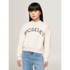 TOMMY HILFIGER - Saco Gris Niña Con Diseño De Puntos En Foil En El Logo