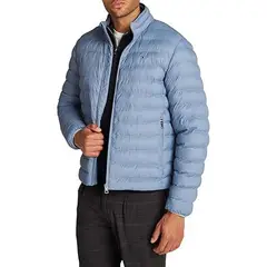 TOMMY HILFIGER - Rompe azul viento acolchada plegable