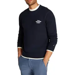 TOMMY HILFIGER - Saco azul con logo gráfico en el pecho