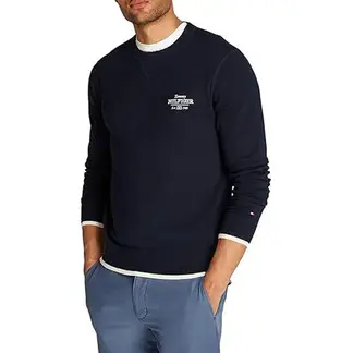 TOMMY HILFIGER - Saco azul con logo gráfico en el pecho