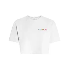 CALVIN KLEIN - Camiseta blanca blanca de estar en casa - Intense Power Pride