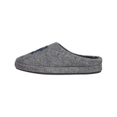 TOMMY HILFIGER - Pantuflas negras de casa Herringbone
