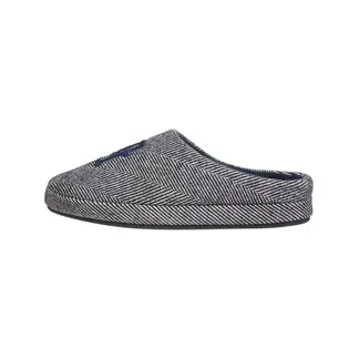 TOMMY HILFIGER - Pantuflas negras de casa Herringbone