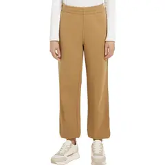 TOMMY HILFIGER - Joggers beige cónicos con logo lateral