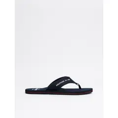 TOMMY HILFIGER - Sandalias azul con logo en tiras