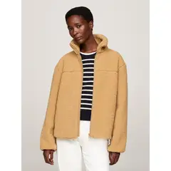 TOMMY HILFIGER - Chaqueta Beige En tejido Polar De Peluche