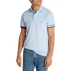 TOMMY HILFIGER - Polo celeste de corte slim
