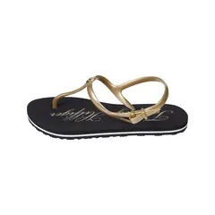 TOMMY HILFIGER - Sandalias dorado Signature con logo
