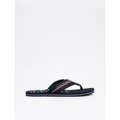 TOMMY HILFIGER - Sandalias azul distintivas con logos