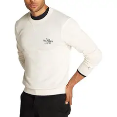 TOMMY HILFIGER - Saco blanco con logo gráfico en el pecho