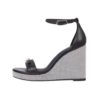 TOMMY HILFIGER - Alpargatas negro con monograma