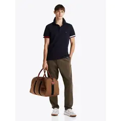 TOMMY HILFIGER - Polo azul de corte slim