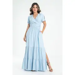 RAGGED - Vestido alena Azul claro