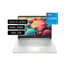 HP - Portatil 14 Intel Core I5 1235u Ram 20gb Ddr4 Ssd 1tb Pantalla 14″ Hd