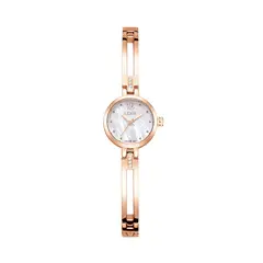 LOIX - Reloj mujer LA1134-1 Oro rosa con tablero blanco