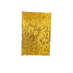 INFANTILES CAJUROMIX - Fondo Dorado Cortina De Lentejuelas 6 Paneles De Pared