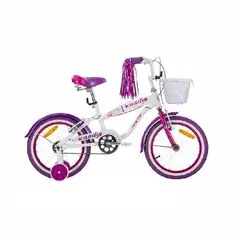 GW - Bicicleta para niñas rin 16 Candy Blanco perlado