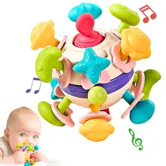 AMERICAN GENERICS - Juguete Mordedor Sensorial Para Bebe Sonajero Montessori