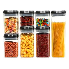 GENERICO - Recipientes Alimentos Organizador Granos Contenedores x7.