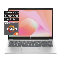 HP - Portatil Laptop 14 AMD Ryzen 5 7520u RAM 16gb SSD 512gb Fhd