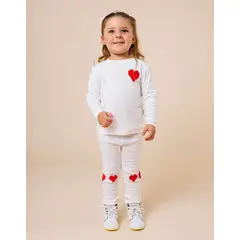 DOSOJOS - Pijama unisex para niños en 100 algodón peruano corazones