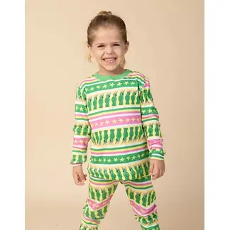 DOSOJOS - Pijama para niñas y niños en 100% algodón peruano - Cacatúas