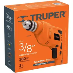 GENERICO - Taladro 3/8" 400 W profesional 127 V/60 HZ Truper