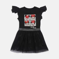 DISNEY - Vestido Para Niña Licenses Negro Nia L