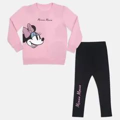 DISNEY - Conjunto Para Niña Licenses Rosado-Negro Nivy L