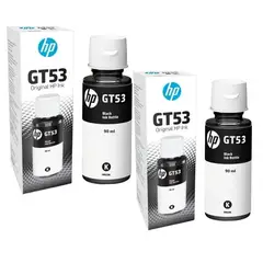 HP - Combo De 2 Botellas De Tintas Gt53 Negra
