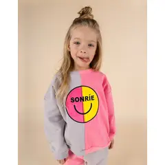 DOSOJOS - Buzo para niñas niños y bebés en algodón peruano bordado rosado