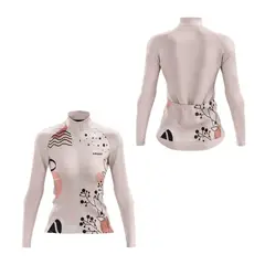ARMAZI SPORT - Jersey Ciclismo Ruta MTB Manga Larga Mujer Armazi Rosa.