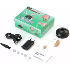 GENERICO - Audífono para sordera Amplificador de Sonido Recargable