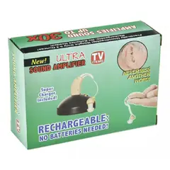 GENERICO - Audífono para sordera Amplificador de Sonido Recargable