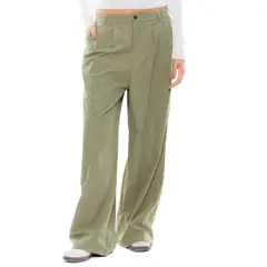 COLOR BLUE - Pantalón Wide Leg Tipo Sastre