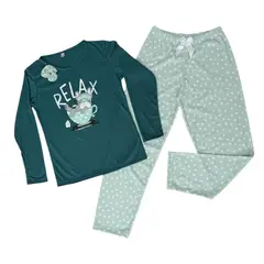 EMPIJAMADAS - Pijama mujer pantalon largo y camisa manga larga