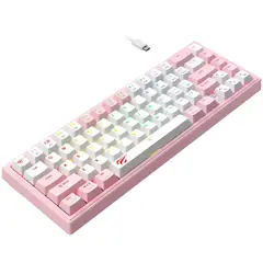 HAVIT - Teclado KB874L Mecanico Rosa Rgb 75% Tipo C