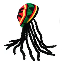 GENERICO - Peluca de rasta con rastas negras